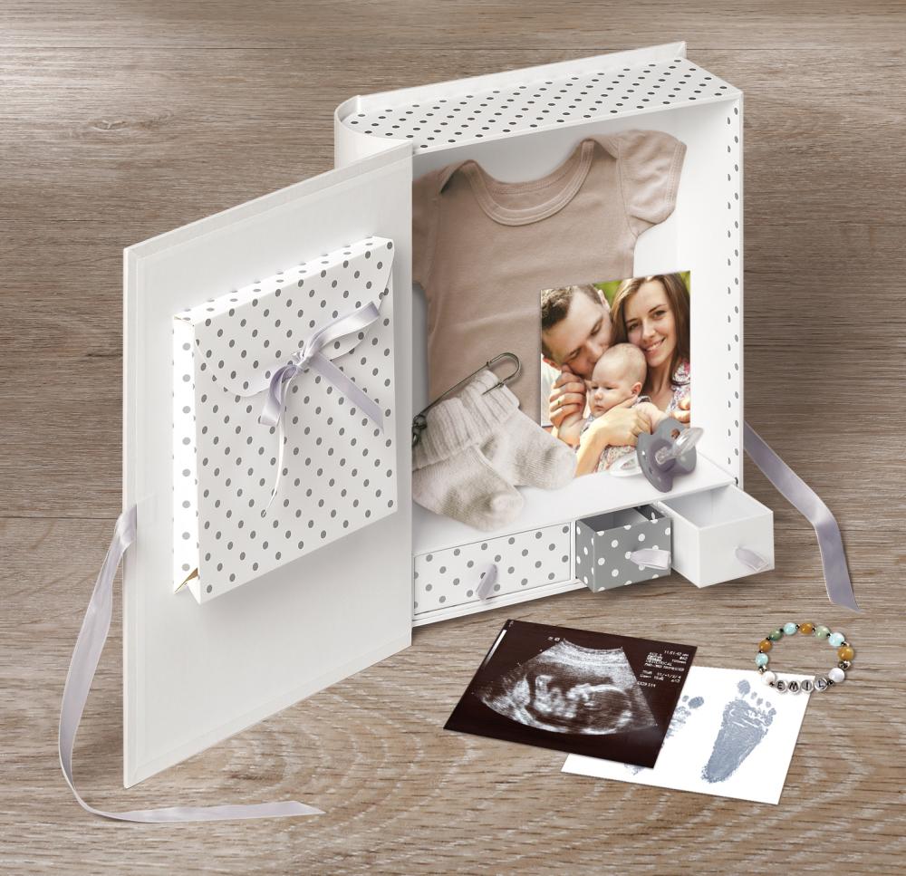 Little Foot Babybox Branco acinzentado