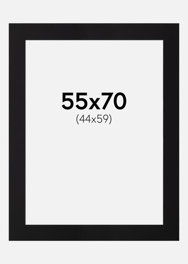 Passe-partout Canson Preto (Bordo interior branco) 55x70 cm (44x59)