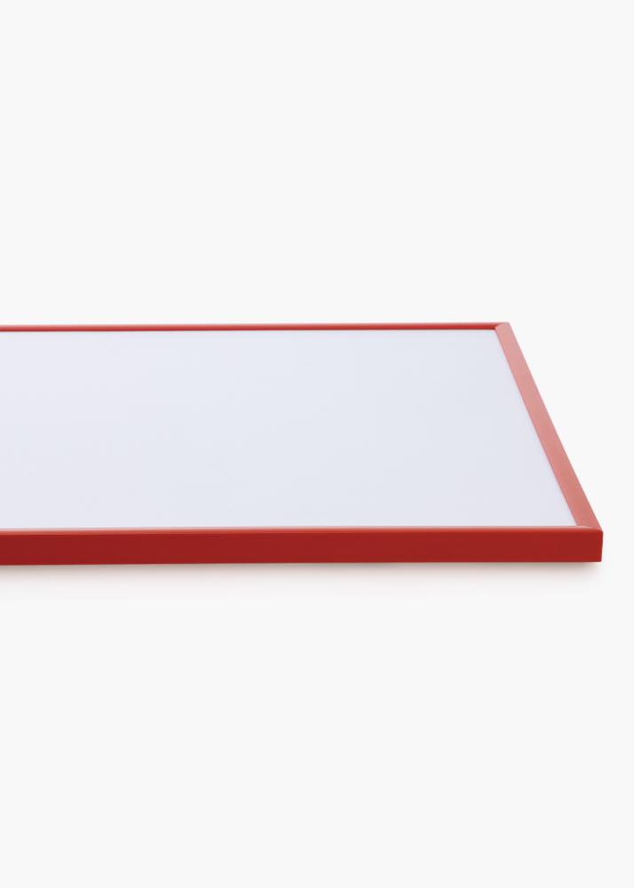 Moldura New Lifestyle Vermelho-claro 50x70 cm - Passe-partout Branco 33x56 cm