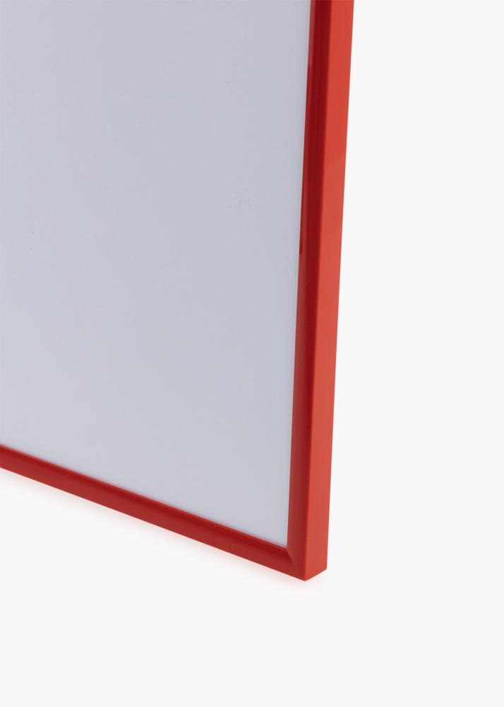 Moldura New Lifestyle Vermelho-claro 30x40 cm - Passe-partout Branco 21x30 cm