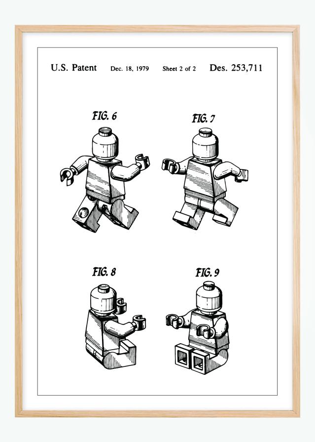 Desenho de patentes - Lego II Póster