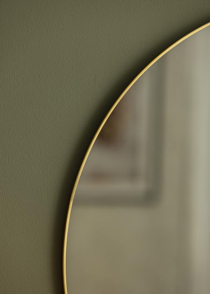 Round Mirror Jersey- Thin Brass 60 cm Ø