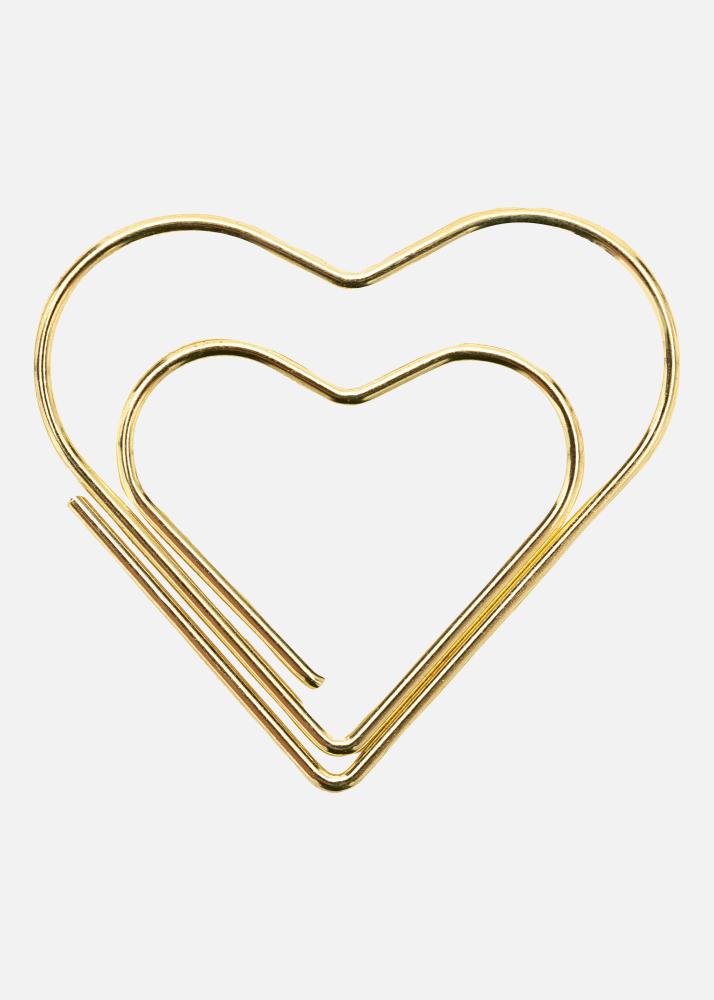 PAC Metálico Paperclip Heart Amarelod