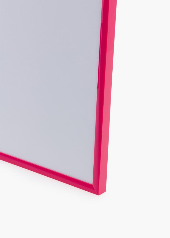 Moldura New Lifestyle Hot Pink 70x100 cm - Passe-partout Branco 62x93 cm