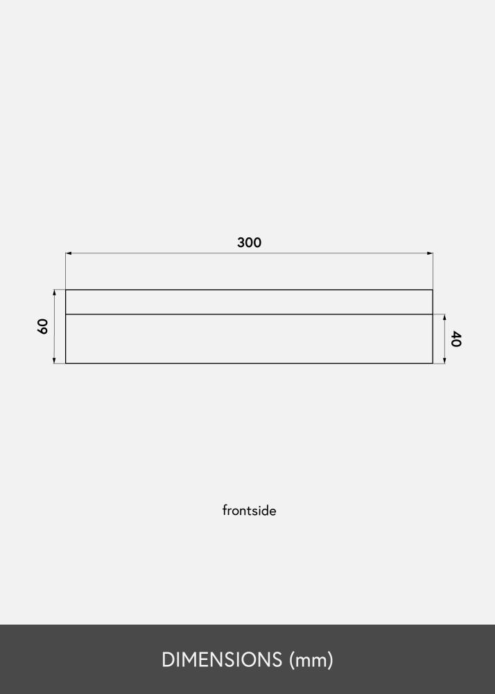 KAILA Prateleira para quadros Branco 30 cm