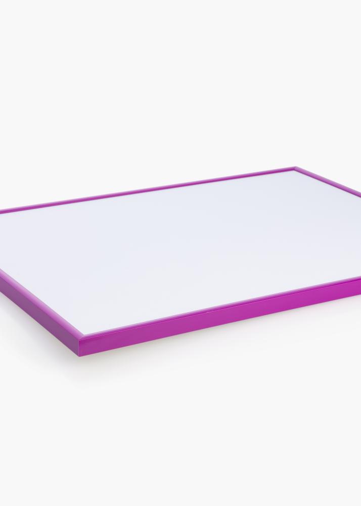 Moldura New Lifestyle Fuchsia 30x40 cm - Passe-partout Branco 18x27 cm