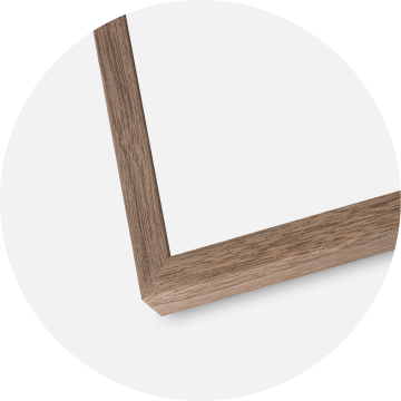 Moldura Soul Walnut Veneer 13x18 cm - Passe-partout Branco 3,5x5 inches