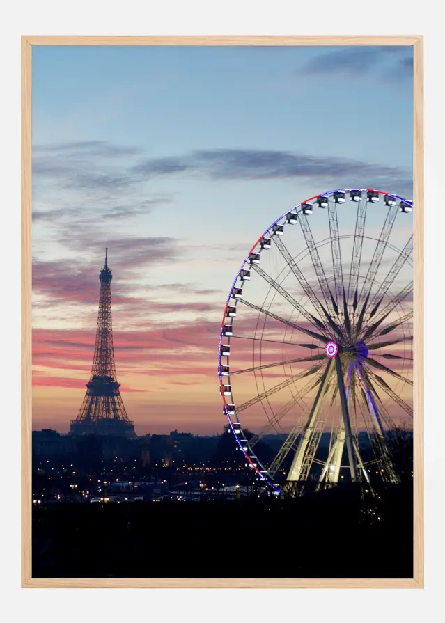 Paris Wheel Póster