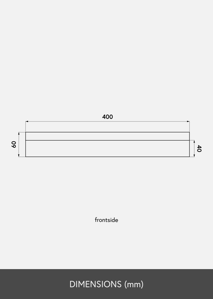 KAILA Prateleira para quadros Branco 40 cm