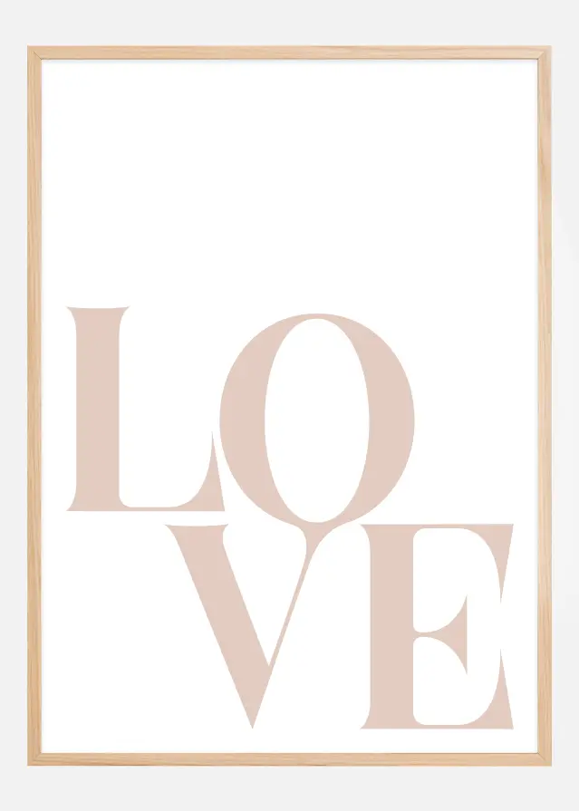 Love Beige Póster