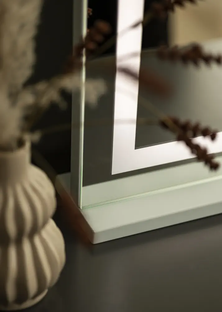 KAILA Espelho para toucador Vanity LED Branco 80x65 cm