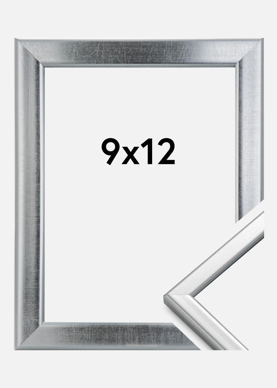 Product Image for Moldura Slim Mate Vidro antirreflexo Prateado 9x12 cm
