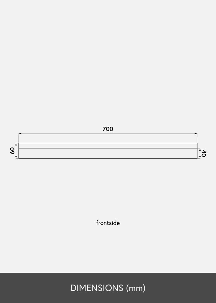 KAILA Prateleira para quadros Bambu 70 cm