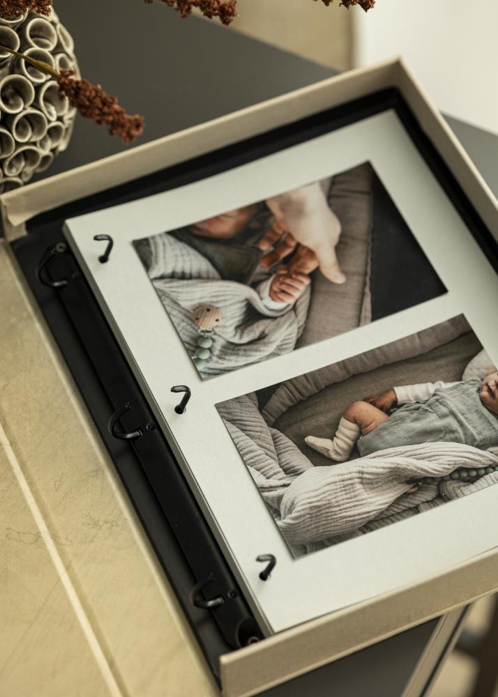 Folhas para álbuns para KAILA Coffee Table Photo Album - Conjunto de 30 Cinzento