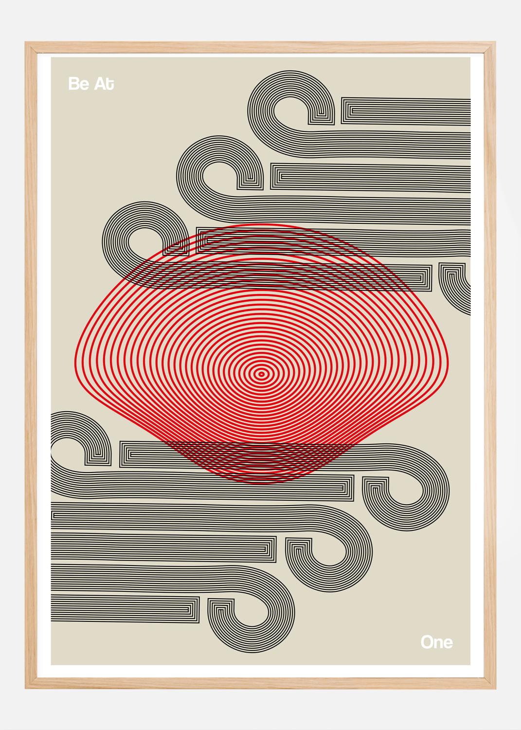 Product Image for Be At One - Black Póster (50x70 cm)
