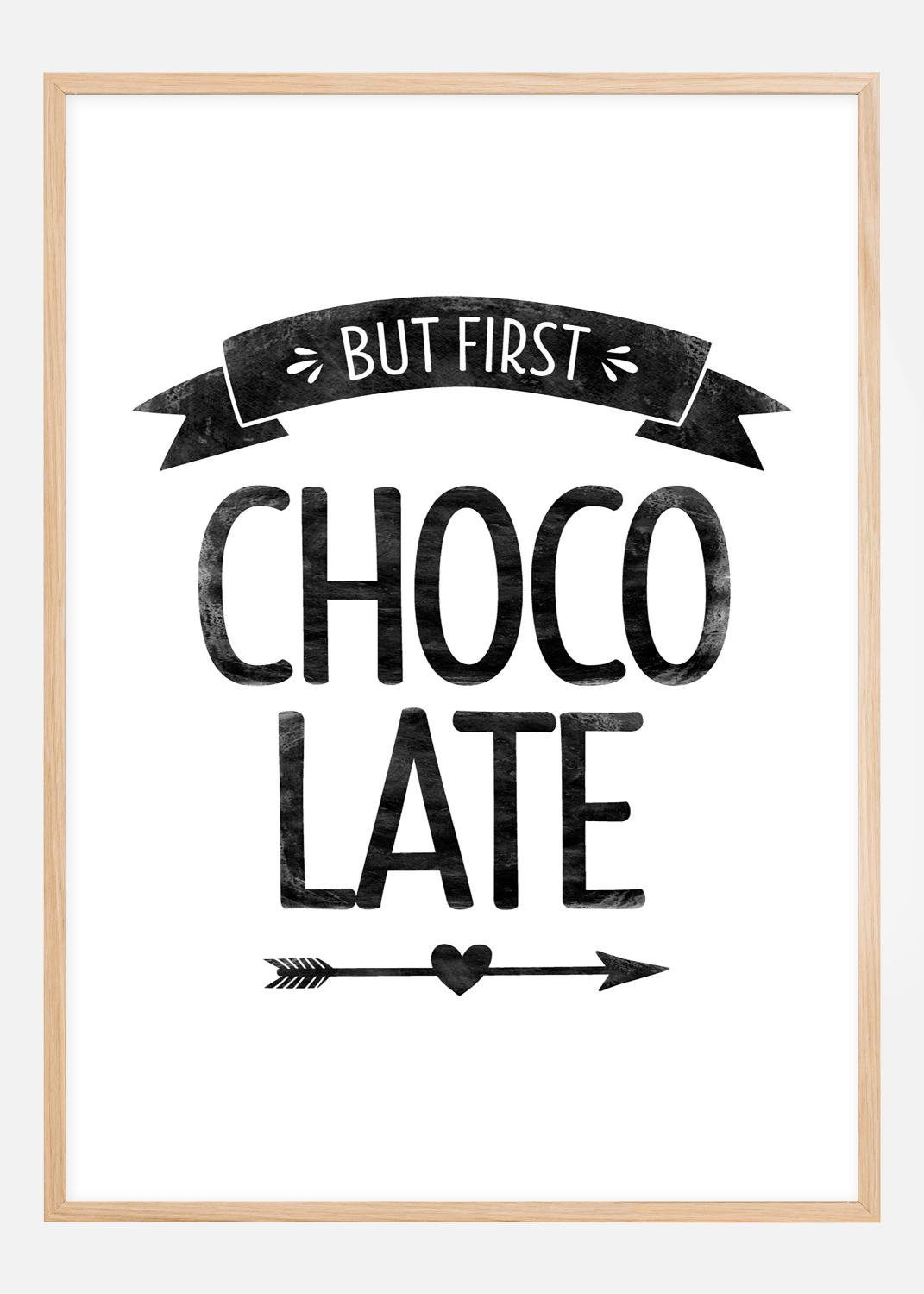Product Image for But first chocolate Retro Póster (70x100 cm)