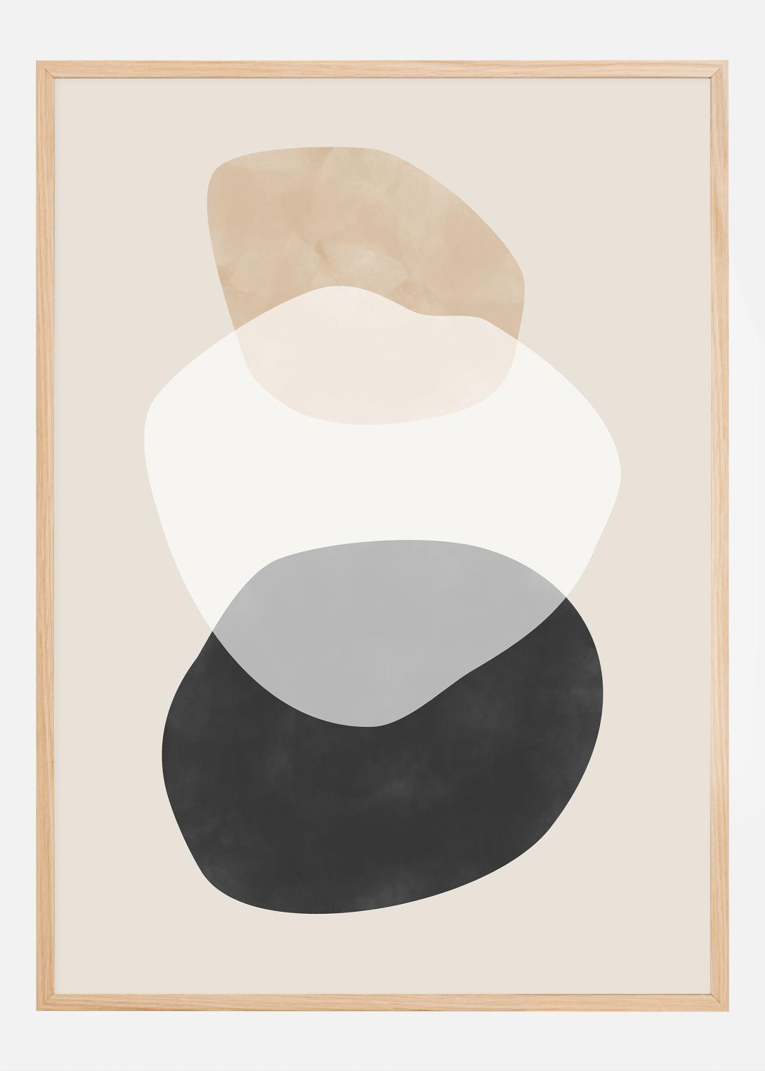 Product Image for Beige Boho Shapes Artwork Póster (21x29.7 cm (A4))