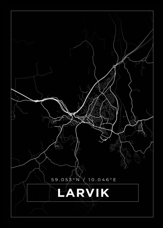 Mapa - Lavrik - Cartaz Preto