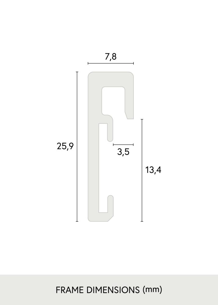 Moldura Nielsen Premium Antirreflexo Brilhante Preto 50x70 cm