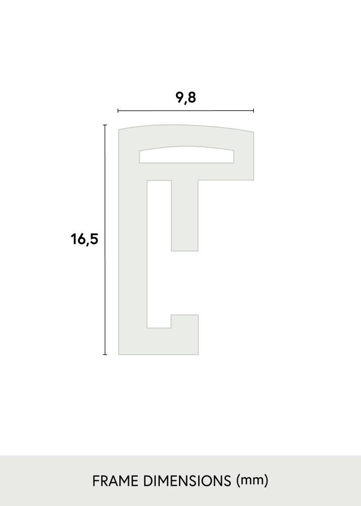 Moldura New Lifestyle Turquesa 70x100 cm - Passe-partout Branco 59,4x84 cm (A1)