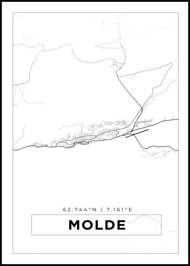 Mapa - Molde - Cartaz Branco