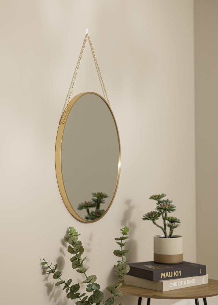 Rund Espelho Modern Deep Dourado 60 cm Ø