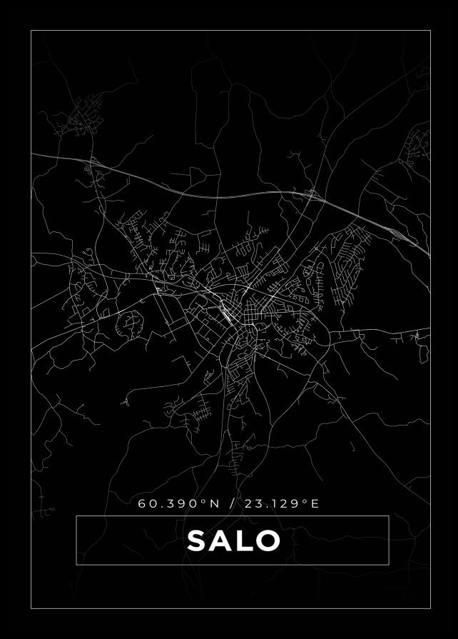 Mapa - Salo - Cartaz Preto