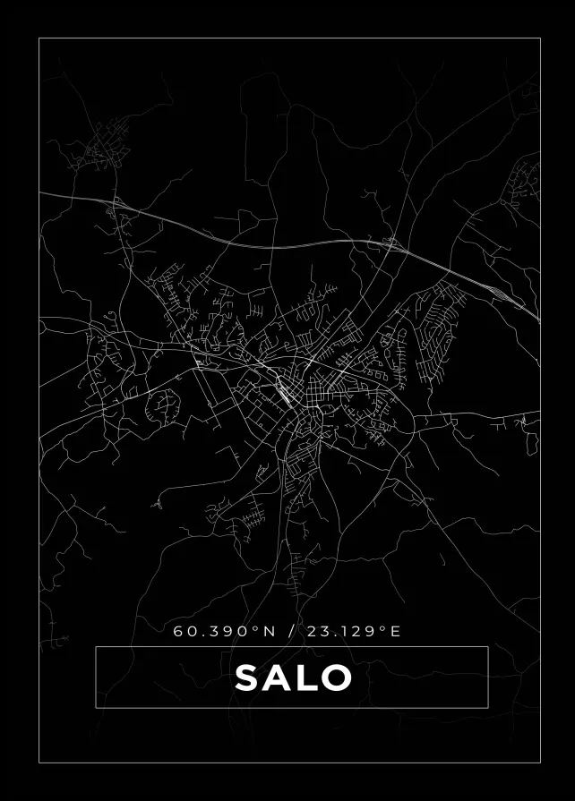 Mapa - Salo - Cartaz Preto