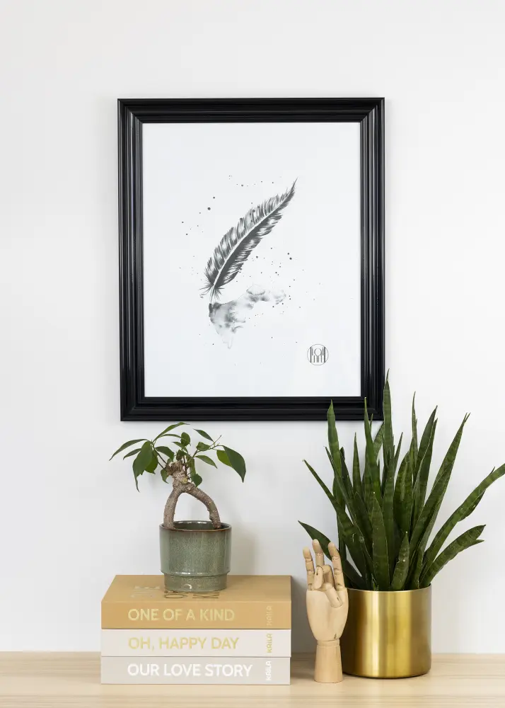 Moldura Charleston Preto 20x30 cm