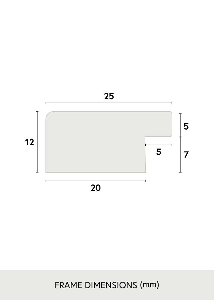 Moldura Trendline Vidro acrílico Carvalho 65x65 cm