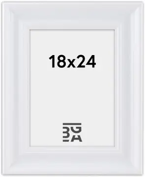 Moldura Charleston Branco 18x24 cm