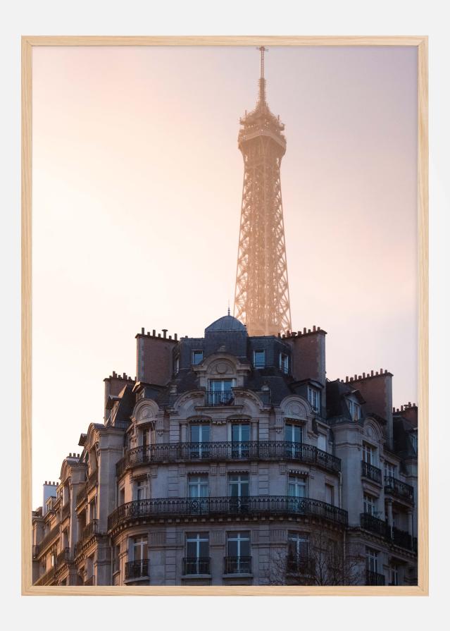 The peeking Eiffel Póster