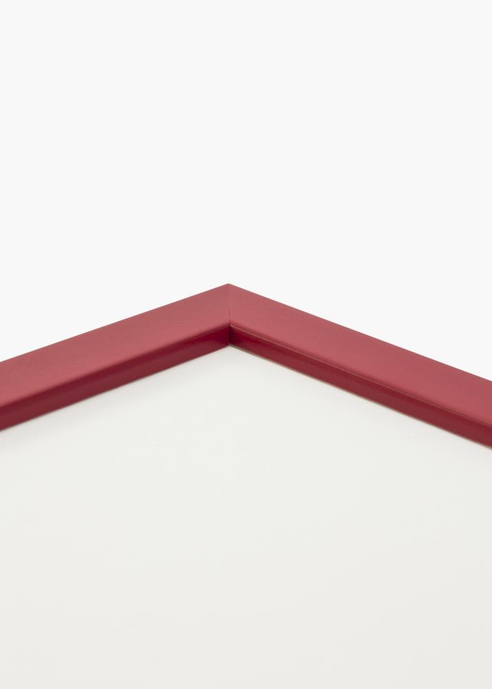 Moldura Edsbyn Vermelho 42x59,4 cm (A2) - Passe-partout Branco 25x38 cm