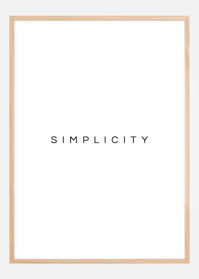 Simplicity Póster