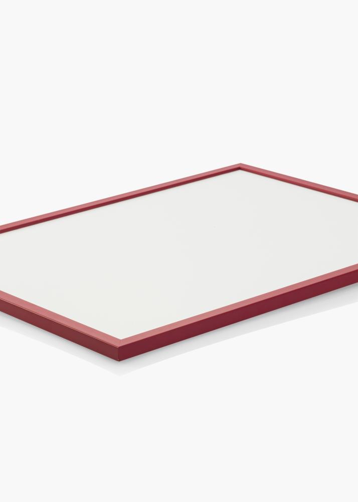 Moldura Edsbyn Vermelho 42x59,4 cm (A2) - Passe-partout Branco 25x38 cm