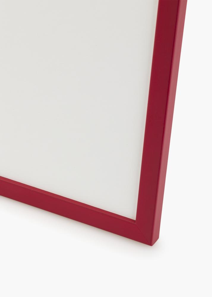 Moldura Edsbyn Vermelho 50x60 cm - Passe-partout Branco 40x50 cm