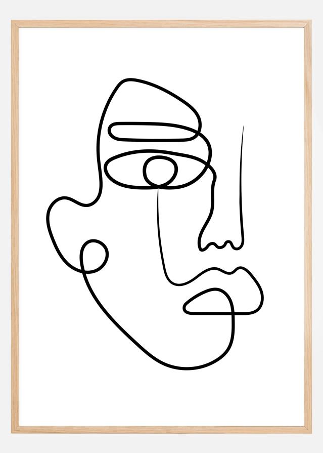 Face Line I Póster