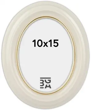 Eiri Mozart Oval Branco 10x15 cm