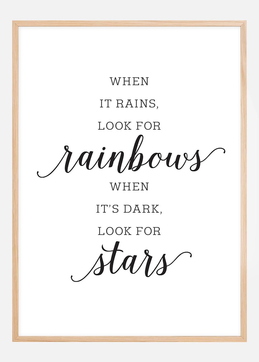 Product Image for When it rains, look for rainbows Póster (70x100 cm)