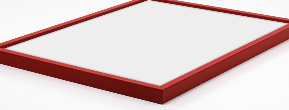 Moldura E-Line Vermelho 50x70 cm - Passe-partout Preto 42x59,4 cm (A2)