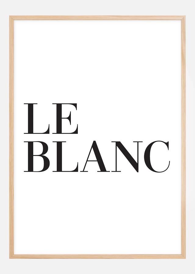 Le blanc Póster