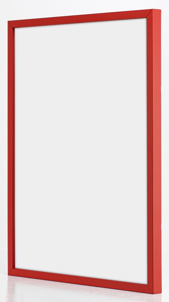 Moldura E-Line Vermelho 50x70 cm - Passe-partout Preto 42x59,4 cm (A2)