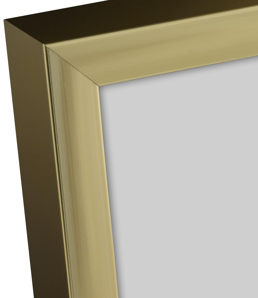 Moldura Póster Frame Aluminum Gold 70x100 cm - Passe-partout Preto 24x36 inches