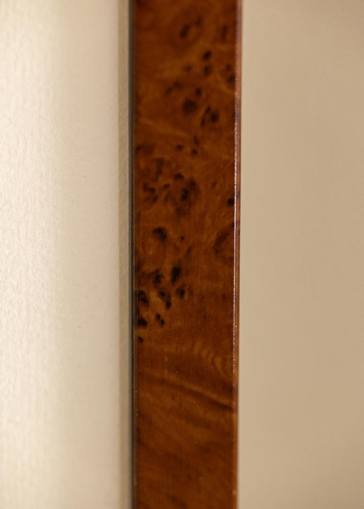 Moldura Ares Vidro acrílico Burr Walnut 45x60 cm