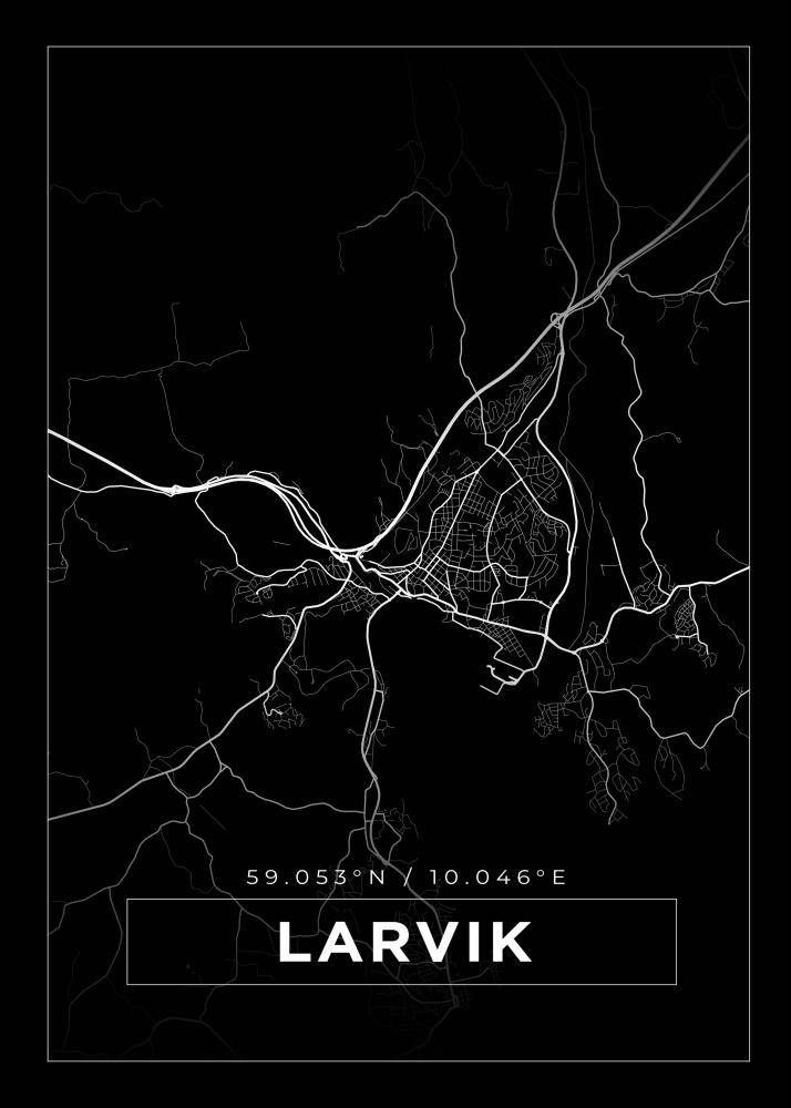 Mapa - Lavrik - Cartaz Preto