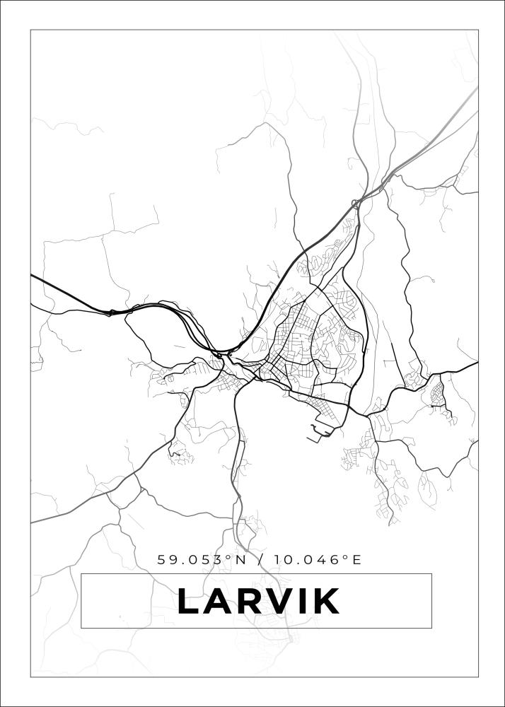 Mapa - Lavrik - Cartaz Branco