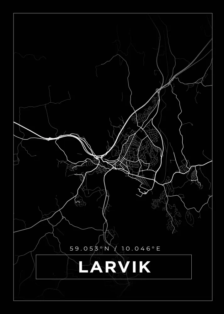 Mapa - Lavrik - Cartaz Preto