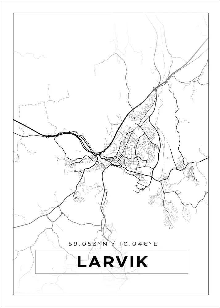 Mapa - Lavrik - Cartaz Branco