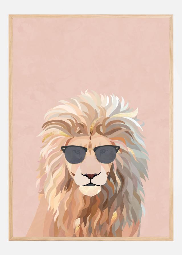 Cool cat lion Póster