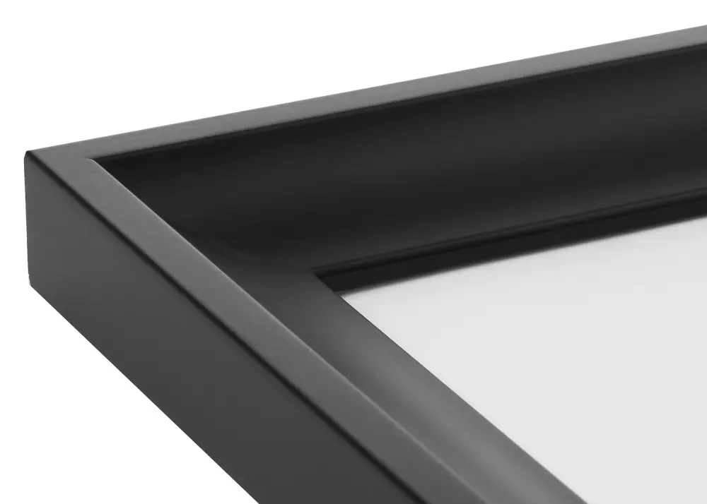 Moldura Öjaren Preto 70x100 cm - Passe-partout Preto 62x85 cm